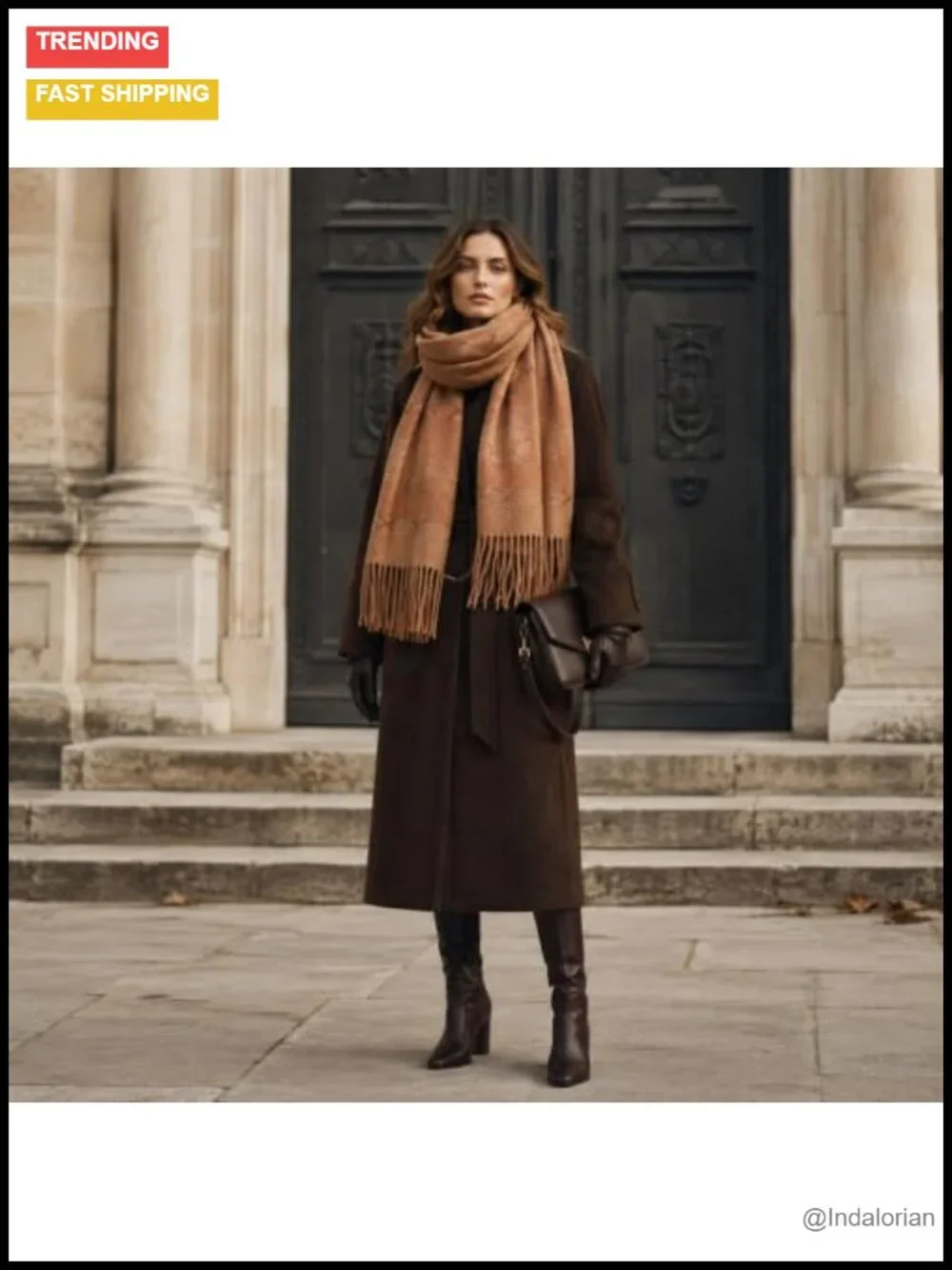 Oversized Tassel Pashmina Shawl Wrap 90% Lamb Wool Fall Winter Scarf